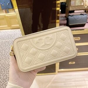 Tory Burch Fleming Mini Quilted Wallet Crossbody